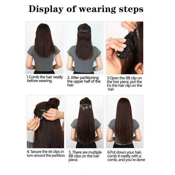 Copper brown wavy hair extensions - Picture 9 of 9